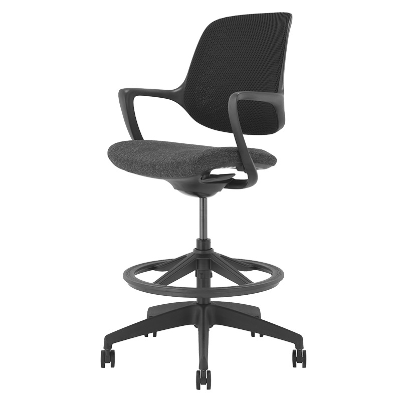 Висок работен стол Carmen Davos черен